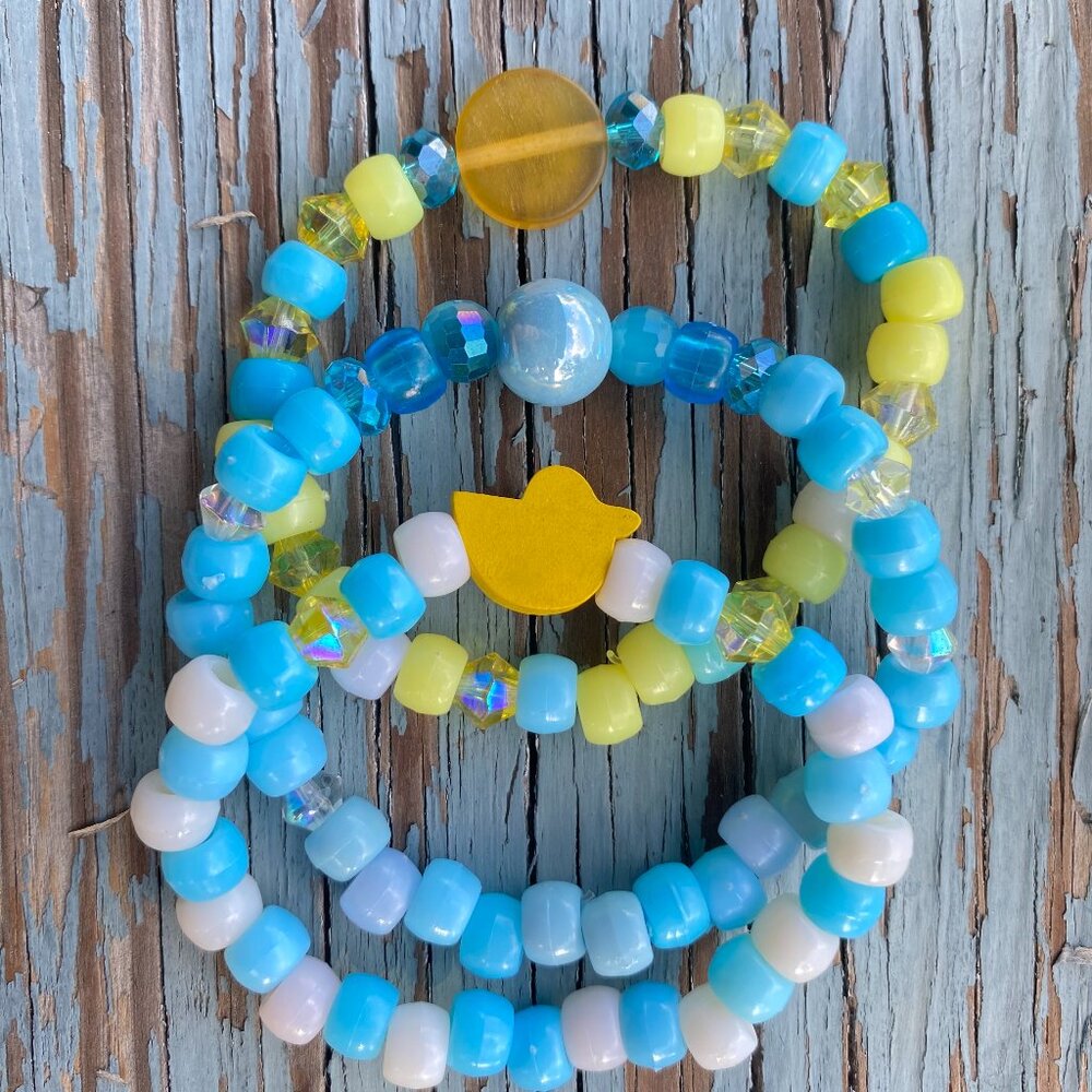 Kandi Bracelets - Rubber Ducky Pack - 3 Pieces